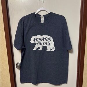 Gildan Mama Bear T-Shirt - Navy Size XL